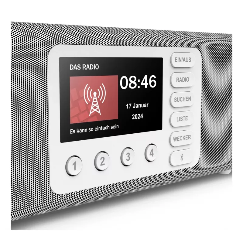 Rádio pessoal Hama DR2002 DAB DAB+ FM 10W ecrã TFT