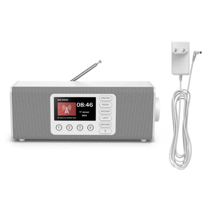 Rádio pessoal Hama DR2002 DAB DAB+ FM 10W ecrã TFT