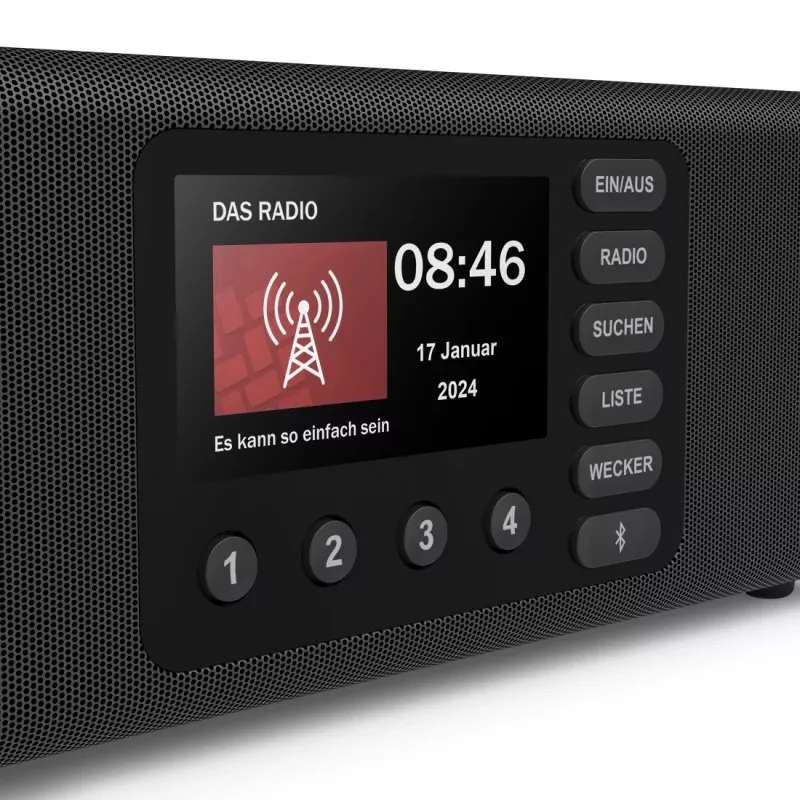 Rádio pessoal Hama DR2002 sintonizador digital DAB DAB+ FM 10W