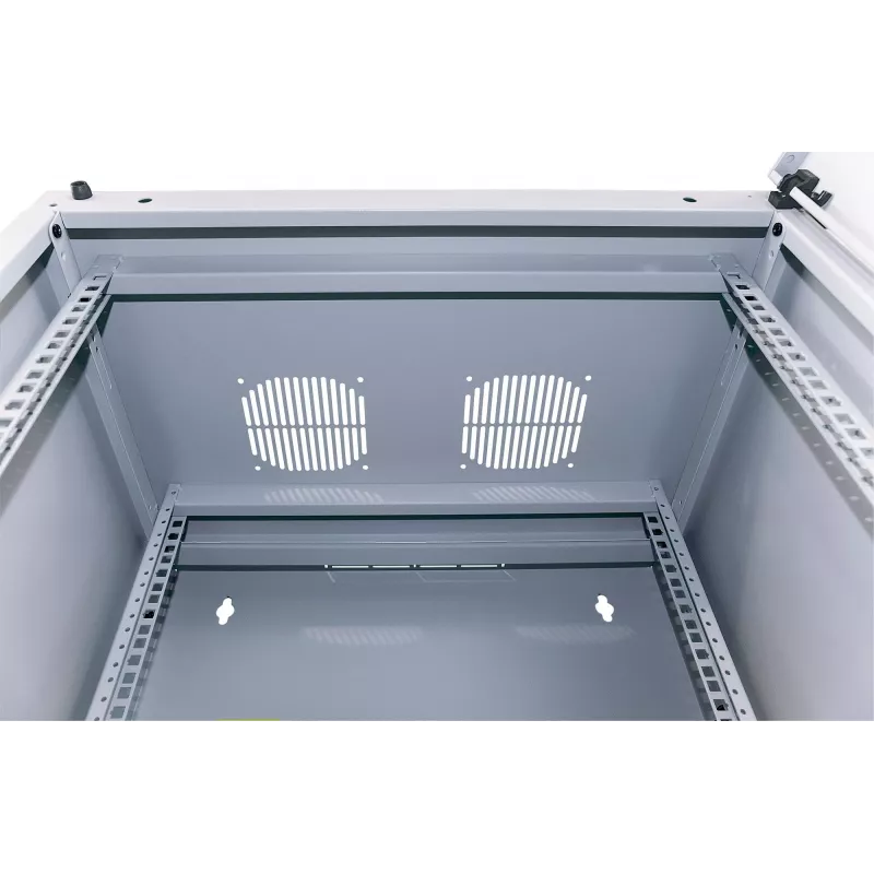 Intellinet Armário de rede 19 polegadas - Montagem na parede (estrutura oscilante em duas partes), 9U, 600 mm de profundidade, cinzento, Flatpack, máx. 30 kg, oscilante para acesso à parte traseira do armário em montagem na parede, rack, profundidade útil 385 mm, peças para montagem na parede não incluídas