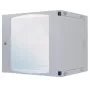 Intellinet Caixa de rede de parede 19 polegadas (dispositivo oscilante em duas partes), 6U, 450 mm de profundidade, cinzento, Flatpack, máx. 30 kg, oscilante para acesso à parte traseira em montagem na parede, rack, profundidade útil 235 mm, peças para montagem na parede não incluídas