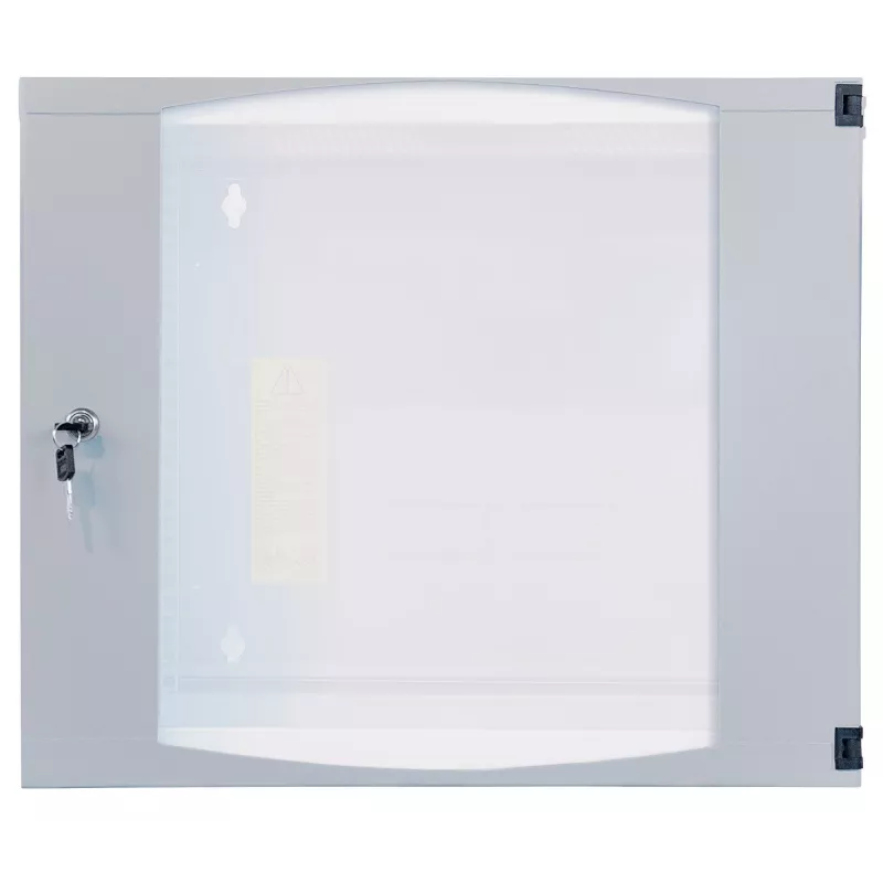 Intellinet Caixa de rede de parede 19 polegadas (dispositivo oscilante em duas partes), 6U, 450 mm de profundidade, cinzento, Flatpack, máx. 30 kg, oscilante para acesso à parte traseira em montagem na parede, rack, profundidade útil 235 mm, peças para montagem na parede não incluídas