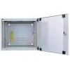 Intellinet Caixa de rede de parede 19 polegadas (dispositivo oscilante em duas partes), 6U, 450 mm de profundidade, cinzento, Flatpack, máx. 30 kg, oscilante para acesso à parte traseira em montagem na parede, rack, profundidade útil 235 mm, peças para montagem na parede não incluídas