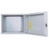 Intellinet Caixa de rede de parede 19 polegadas (dispositivo oscilante em duas partes), 6U, 450 mm de profundidade, cinzento, Flatpack, máx. 30 kg, oscilante para acesso à parte traseira em montagem na parede, rack, profundidade útil 235 mm, peças para montagem na parede não incluídas