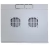 Intellinet Caixa de rede de parede 19 polegadas (dispositivo oscilante em duas partes), 6U, 450 mm de profundidade, cinzento, Flatpack, máx. 30 kg, oscilante para acesso à parte traseira em montagem na parede, rack, profundidade útil 235 mm, peças para montagem na parede não incluídas