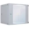 Intellinet 713870 armário de rede de parede de secção dupla de 19 polegadas, 12U, cinzento RAL 7035