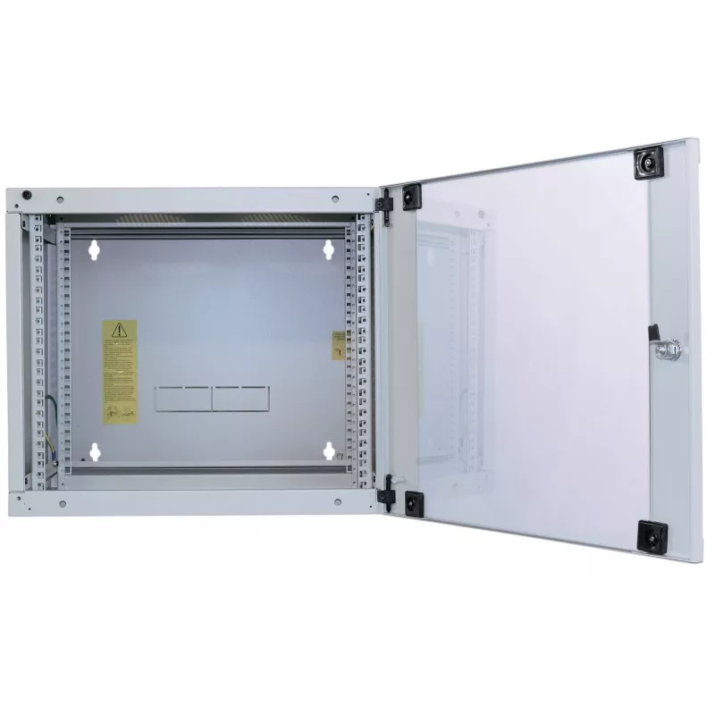 Intellinet 713870 armário de rede de parede de secção dupla de 19 polegadas, 12U, cinzento RAL 7035