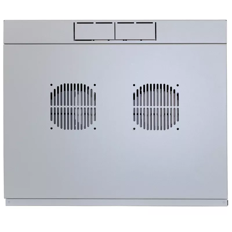 Intellinet 713870 armário de rede de parede de secção dupla de 19 polegadas, 12U, cinzento RAL 7035
