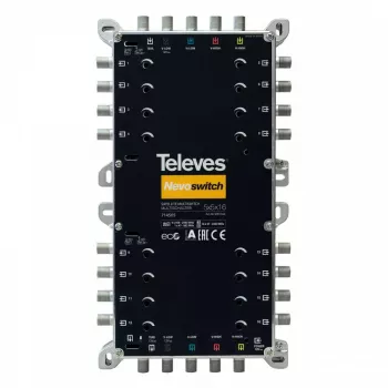 Multiswitch de satélite Televes 714505 5 entradas 16 saídas