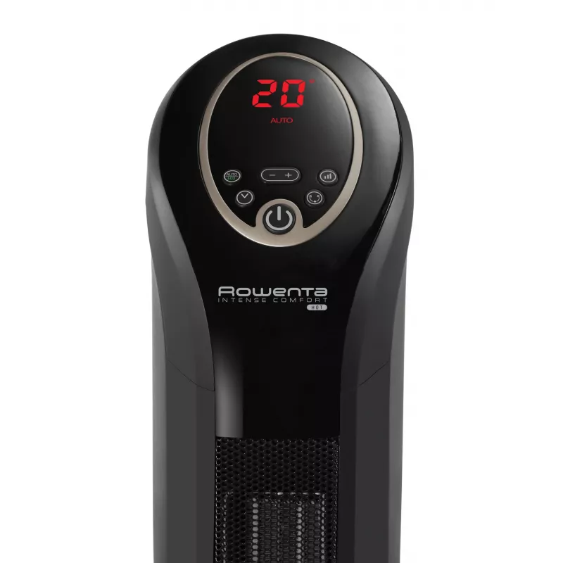 Aquecedor elétrico ventilador Rowenta Intense Comfort Hot SO9420 interior preto 2400 W