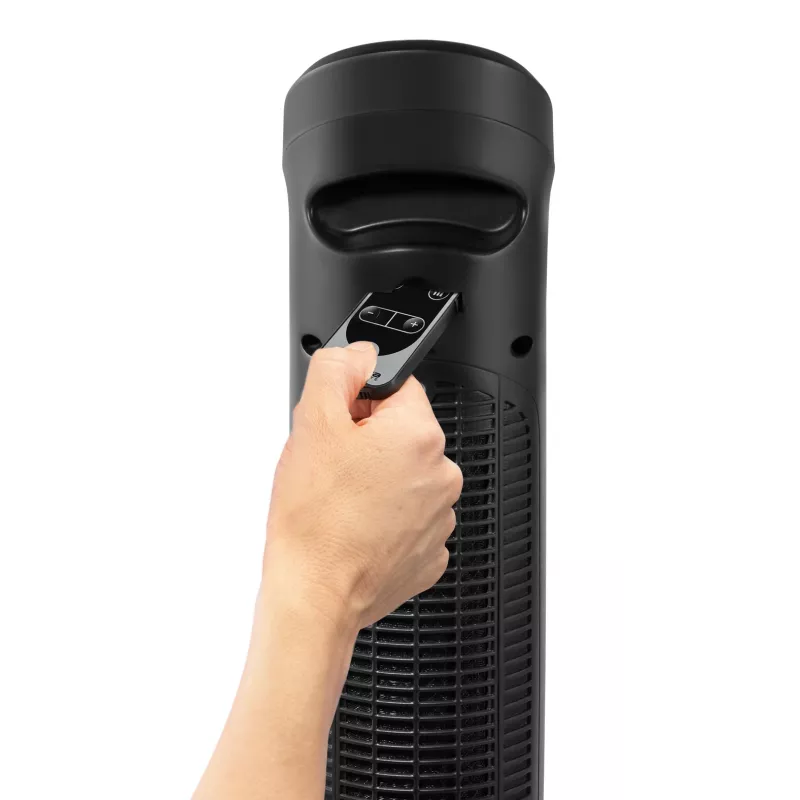Aquecedor elétrico ventilador Rowenta Intense Comfort Hot SO9420 interior preto 2400 W