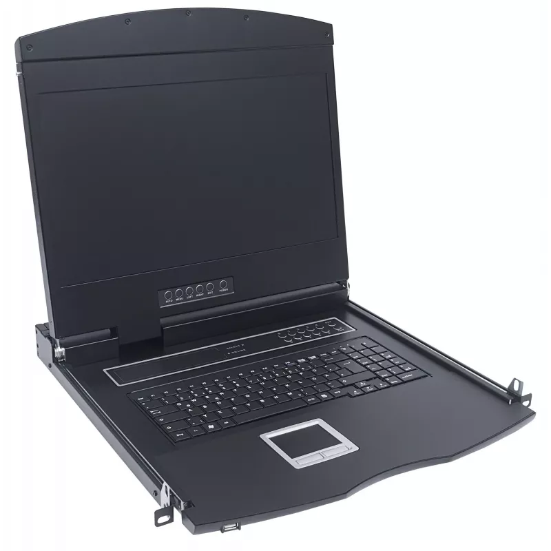 Consola de rack Intellinet 508025 43,2 cm (17 polegadas) 1280 x 1024 píxeis preto 1U