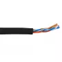 Cabo de patch ACT CAT5E U/UTP flexível preto 305 m