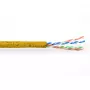 Cabo de patch ACT CAT6 U/UTP flexível amarelo 305 m