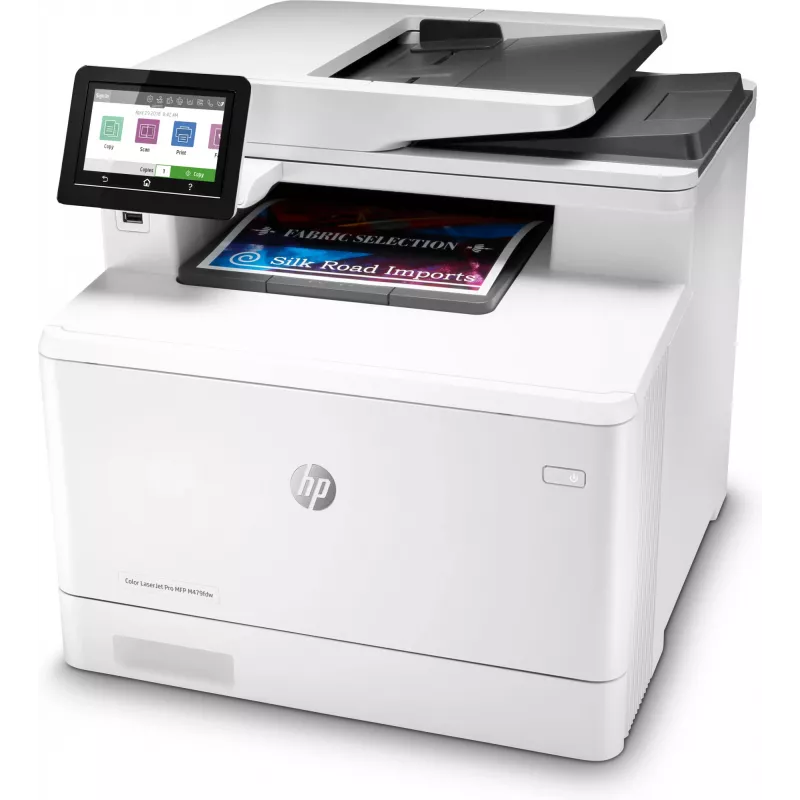 HP Color LaserJet Pro MFP M479fdw, imprimir, copiar, digitalizar, enviar fax, e-mail, digitalizar para e-mail/PDF; impressão frente e verso; ADF de 50 folhas sem curvatura