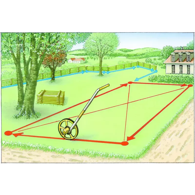 Roda de medição de distância a laser Laserliner RollPilot D12