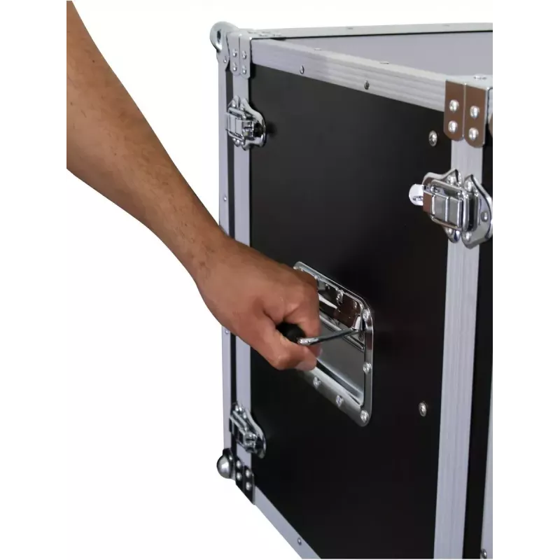 Flightcase Roadinger 30107270 MDF Preto Prateado 10,6 kg