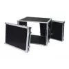 Flightcase Roadinger 30107260 MDF preto prateado 9,7 kg