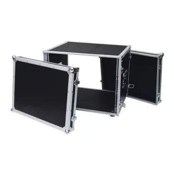 Flightcase Roadinger 30107260 MDF preto prateado 9,7 kg