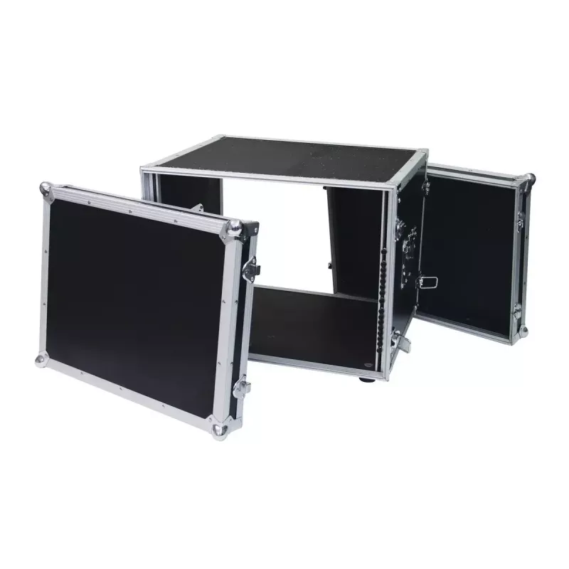 Flightcase Roadinger 30107260 MDF preto prateado 9,7 kg