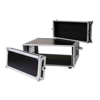 Flightcase Roadinger 30107220 MDF preto prateado 6,8 kg