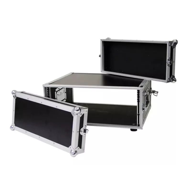 Flightcase Roadinger 30107220 MDF preto prateado 6,8 kg