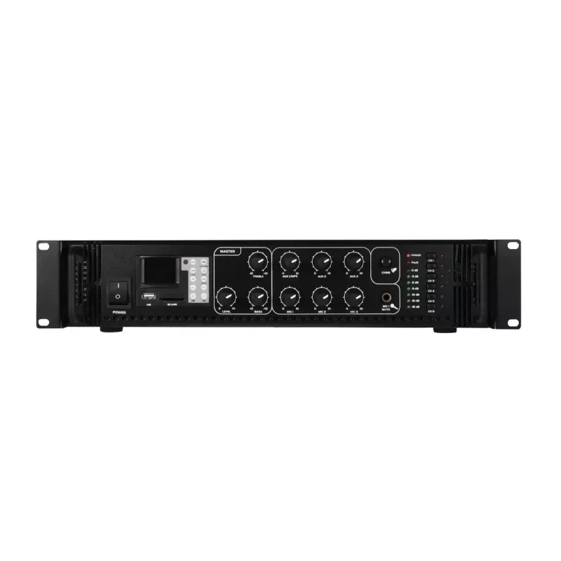 Amplificador de áudio Omnitronic 80709755 performance/palco preto