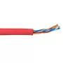 Cabo de patch ACT CAT5E U/UTP flexível vermelho 305 m