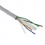 Cabo de instalação fixa ACT Cat 6A U/UTP, PVC Eca 23AWG cinzento 305 metros