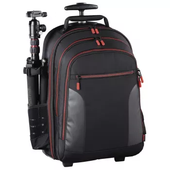 Mala trolley Hama Miami preto, vermelho