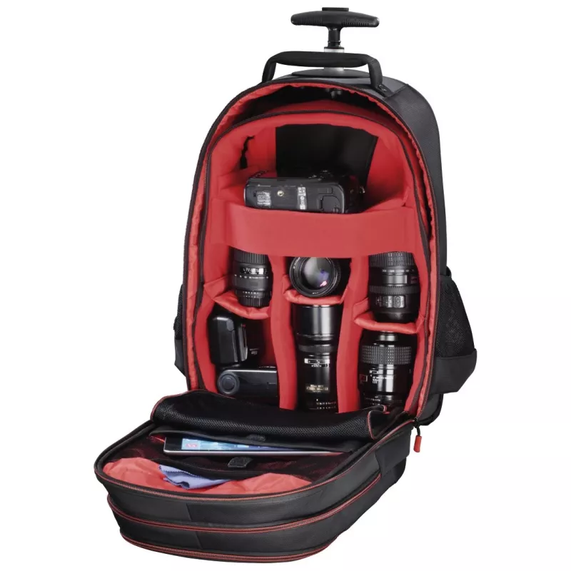 Mala trolley Hama Miami preto, vermelho