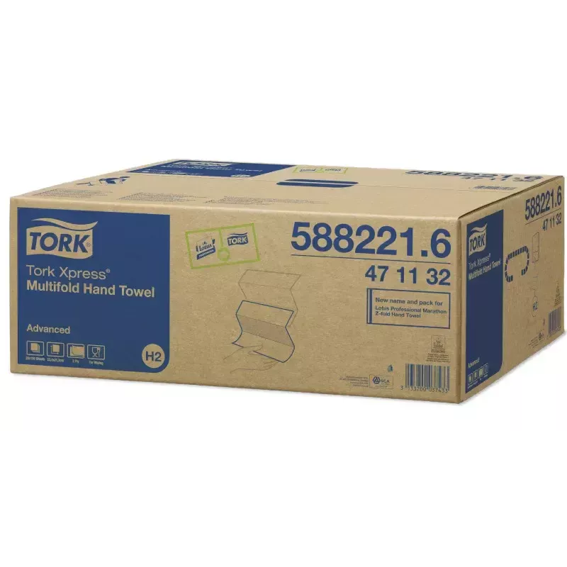 Toalhetes de papel Tork 471132 190 folhas branco alta absorção