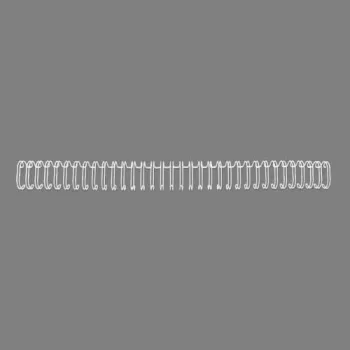 GBC pentes de arame WireBind 3:1 NO6 9,5 mm A4, branco, 3 folhas, metal, A4, 9,5 mm, 297 mm
