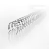 GBC WireBind RG810897 espirais de arame, 12,5 mm, 34 argolas, passo 3:1, A4, máx. 105 folhas, prateadas