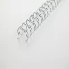 GBC WireBind RG810897 espirais de arame, 12,5 mm, 34 argolas, passo 3:1, A4, máx. 105 folhas, prateadas