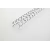 GBC WireBind espirais de encadernação 5 mm, 34 argolas, A4, 35 folhas, prateado, 100 unid. (2101007E)