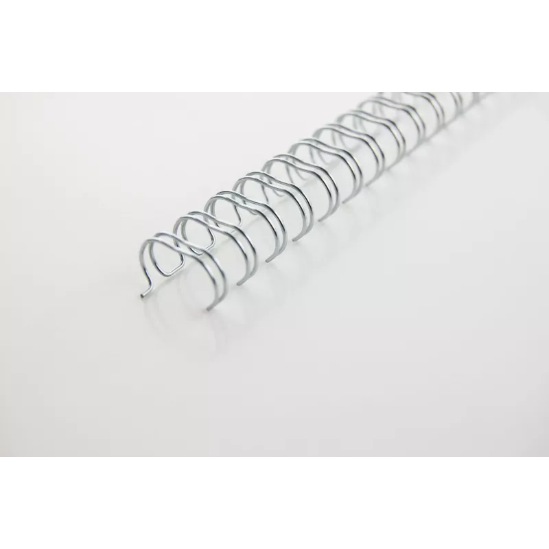 GBC WireBind espirais de encadernação 5 mm, 34 argolas, A4, 35 folhas, prateado, 100 unid. (2101007E)