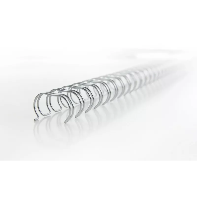 GBC WireBind espirais de encadernação 5 mm, 34 argolas, A4, 35 folhas, prateado, 100 unid. (2101007E)