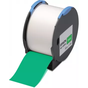 Fita de etiquetas Epson RC-T5GNA, 50 mm de largura, verde, 15 m de comprimento