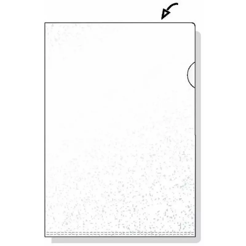 Dossiê de argolas Rexel Embossed A4 transparente (100), A4, polipropileno (PP), transparente, 100 unid., 221 mm, 311 mm