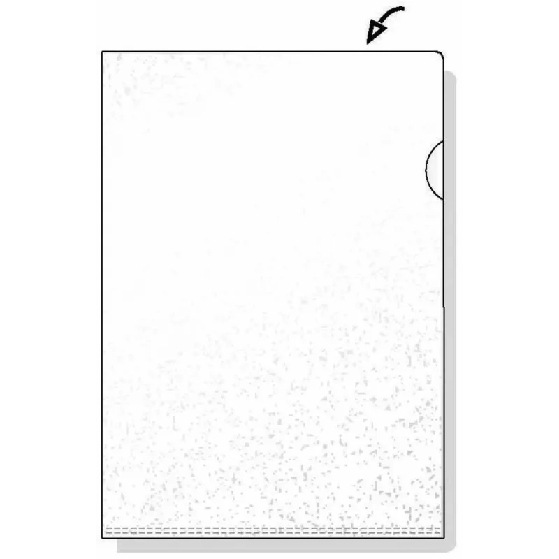 Dossiê de argolas Rexel Embossed A4 transparente (100), A4, polipropileno (PP), transparente, 100 unid., 221 mm, 311 mm