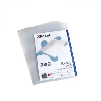 Dossiê de argolas Rexel Embossed A4 transparente (100), 210 x 297 mm (A4), transparente, polipropileno (PP), 221 mm, 312 mm, 25 mm