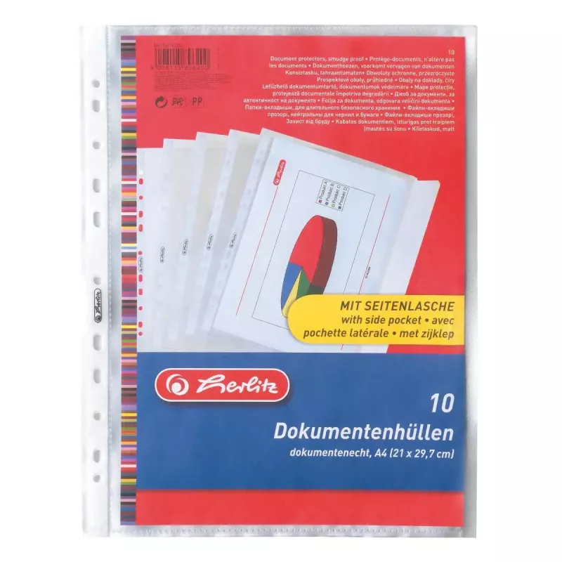 Pasta Herlitz 5896204 polipropileno (PP) transparente A4