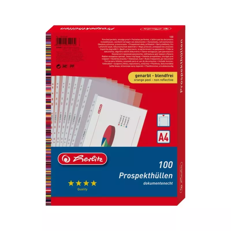 Capa transparente Herlitz 10840320 A4