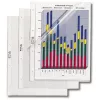 Hetzel Standard bolsas para documentos, A4, PVC 0,095 mm, abertas na lateral e em cima (220204)