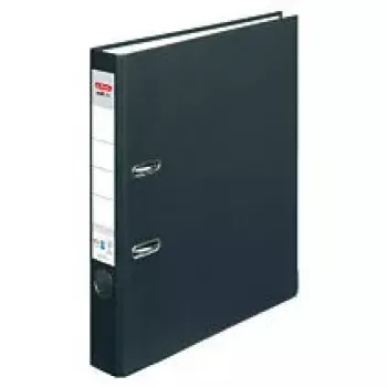 Caderno de argolas Herlitz 10841625 A4 preto