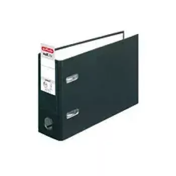 Caderno de argolas Herlitz 10842334 A5 preto