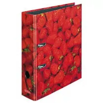 Caderno de argolas Herlitz 10485126 A4 rosa preto vermelho