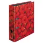 Caderno de argolas Herlitz 10485126 A4 rosa preto vermelho