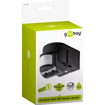 Sensor de montagem em parede Goobay preto 96001